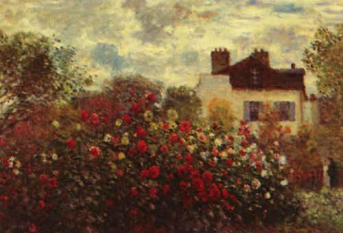 Claude Monet Artist s Garden at Argenteuil china oil painting image
